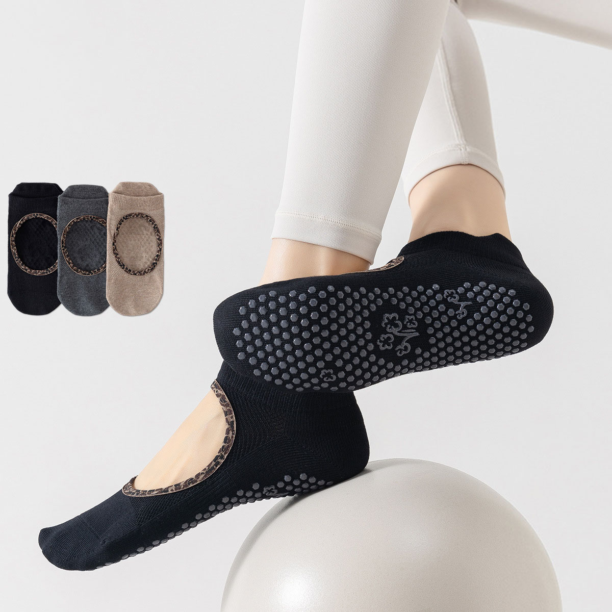 Medias Para Pilates Y Yoga - 요가 양말 여성용 실리콘 논슬립 필라테스