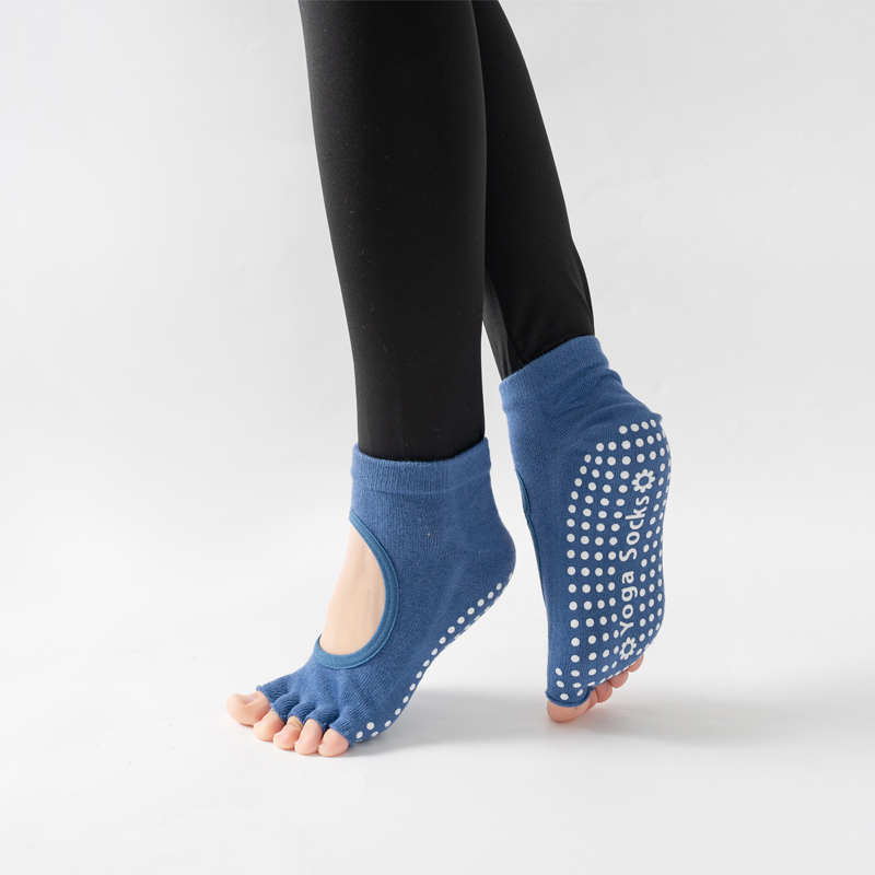 Medias Para Pilates Y Yoga - 여성용 백리스 다섯 발가락 요가 양말,