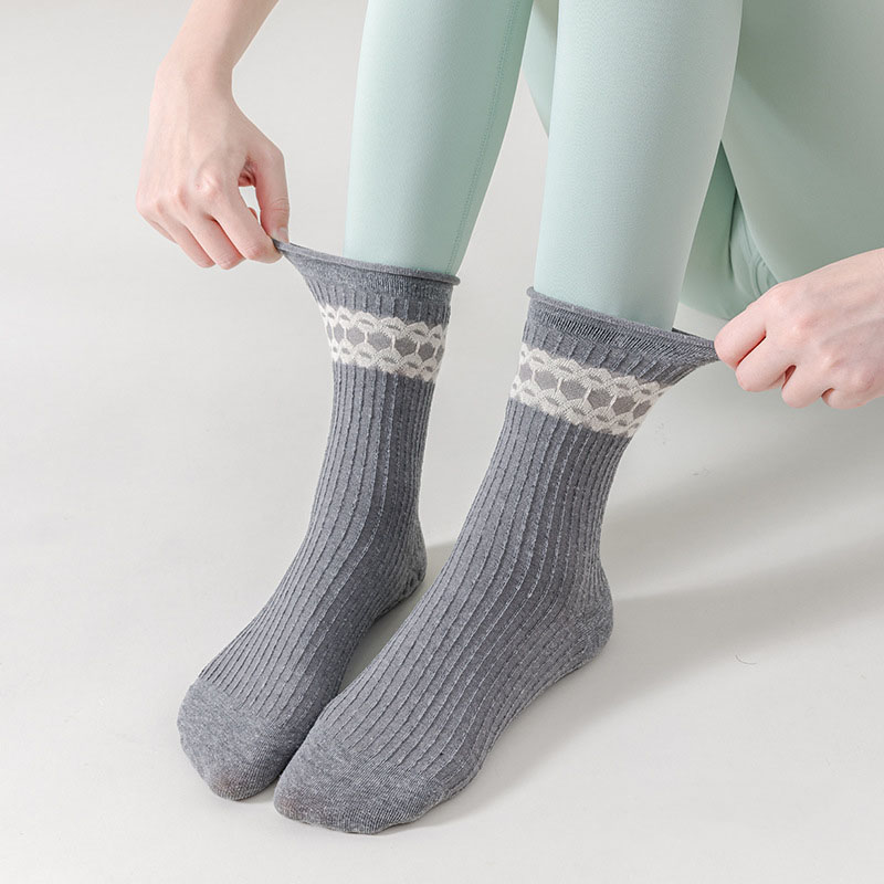 요가 양말 여성용 면 롤엣지 도트 실리콘 논슬립 필라테 - Medias Para Pilates Y Yoga 리뷰 및 가격