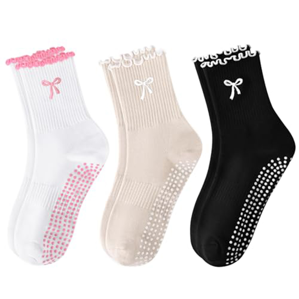미끄럼 방지 그립 필라테스 양말 1켤레, 순면 통기성  - Medias Para Pilates Y Yoga 리뷰 및 가격
